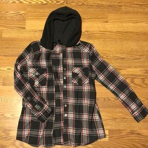 Red/Grey/Black/White flannel
